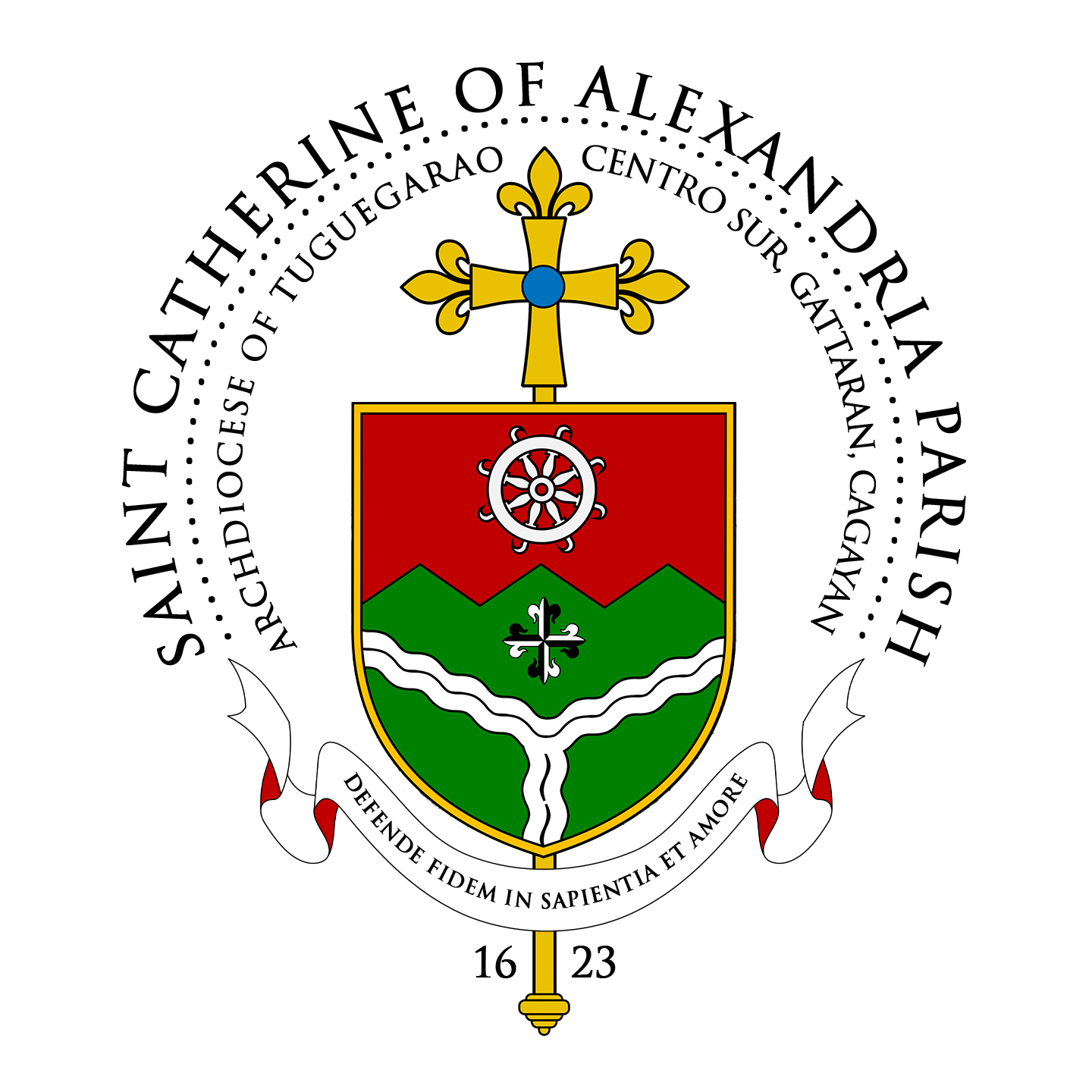 SAINT CATHERINE OF ALEXANDRIA coat of arms