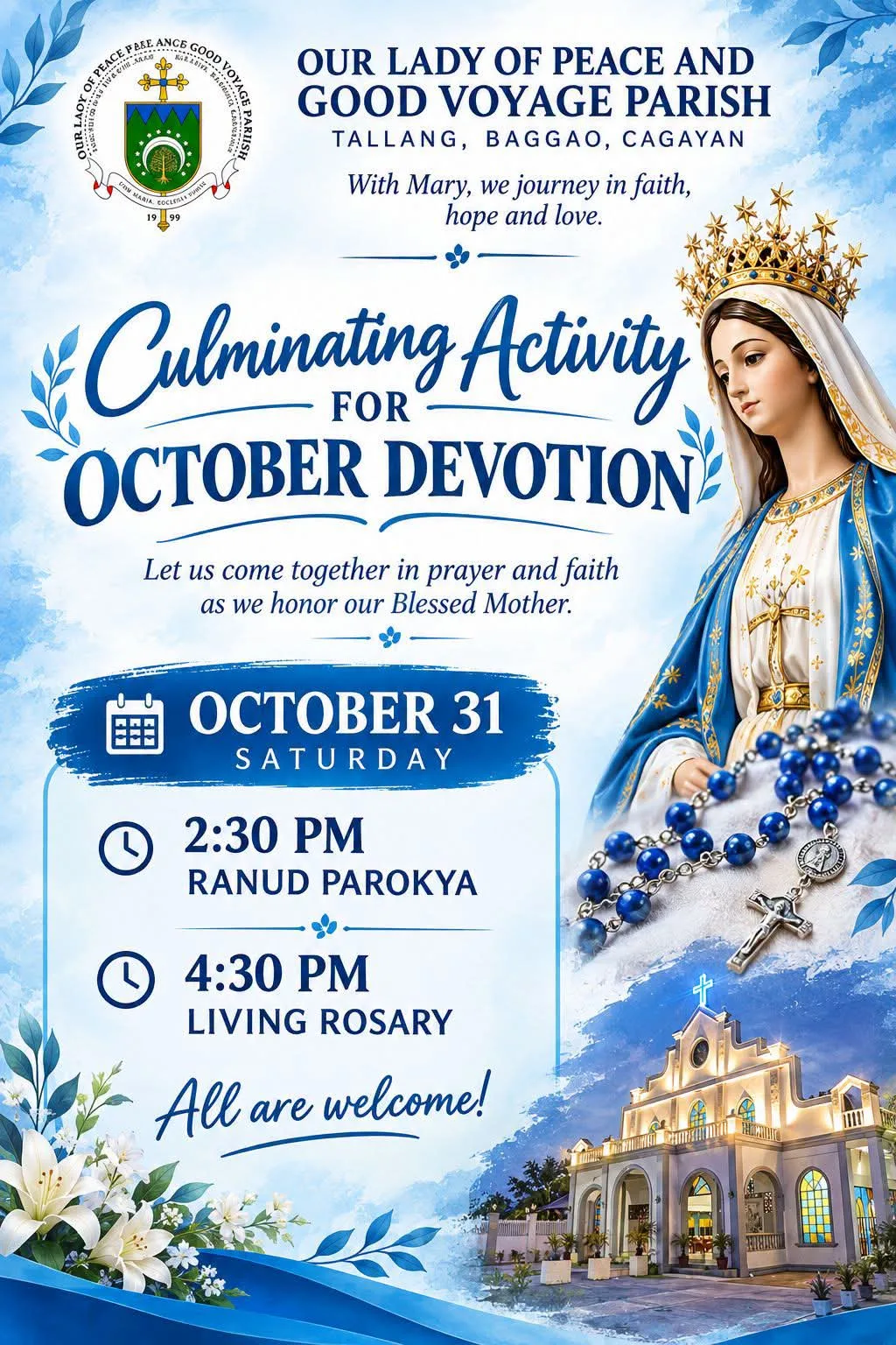 Culminating Activity for October Devotion