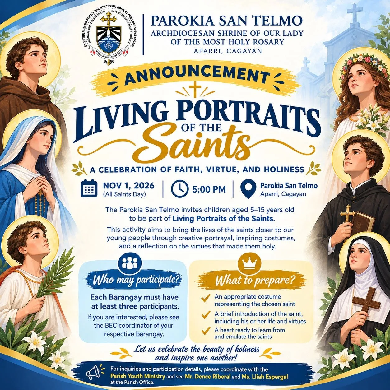 LIVING PORTRAITS OF THE SAINTS