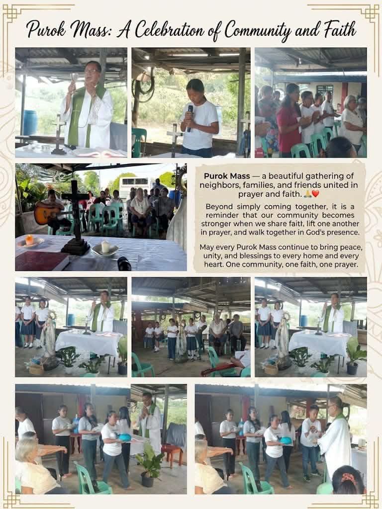 PUROK MASS ( STA. TERESA,TUCALANA,CAMBONG,CAGORAN,DALAYA,BINAG )