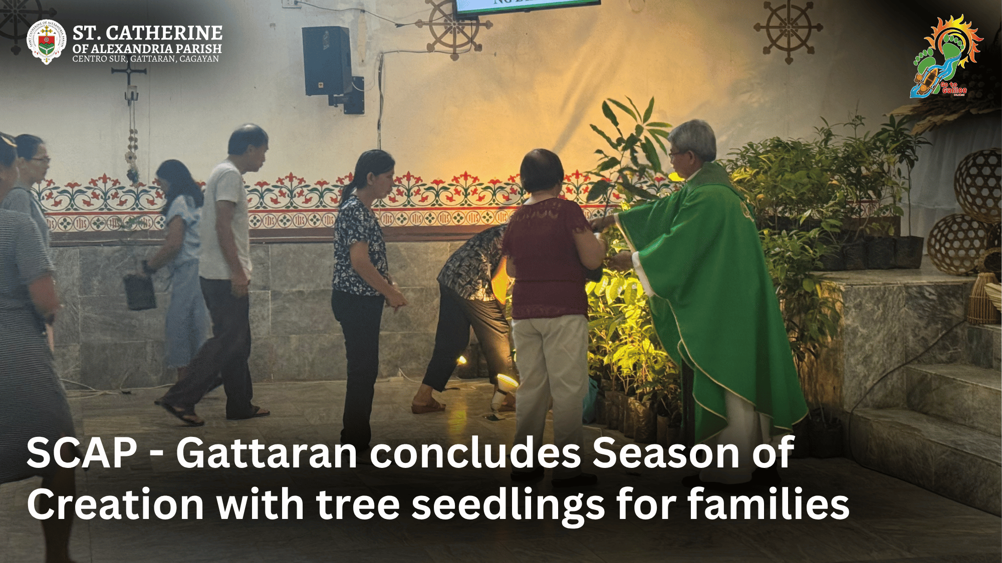 SCAP - Gattaran concludes Season of Creation with tree seedlings for families