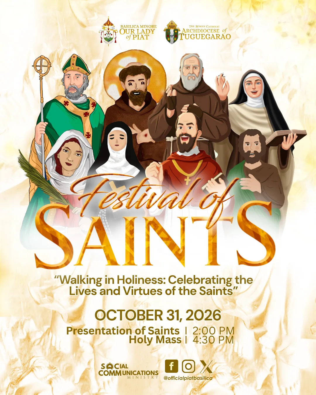 FESTIVAL OF SAINTS 2026