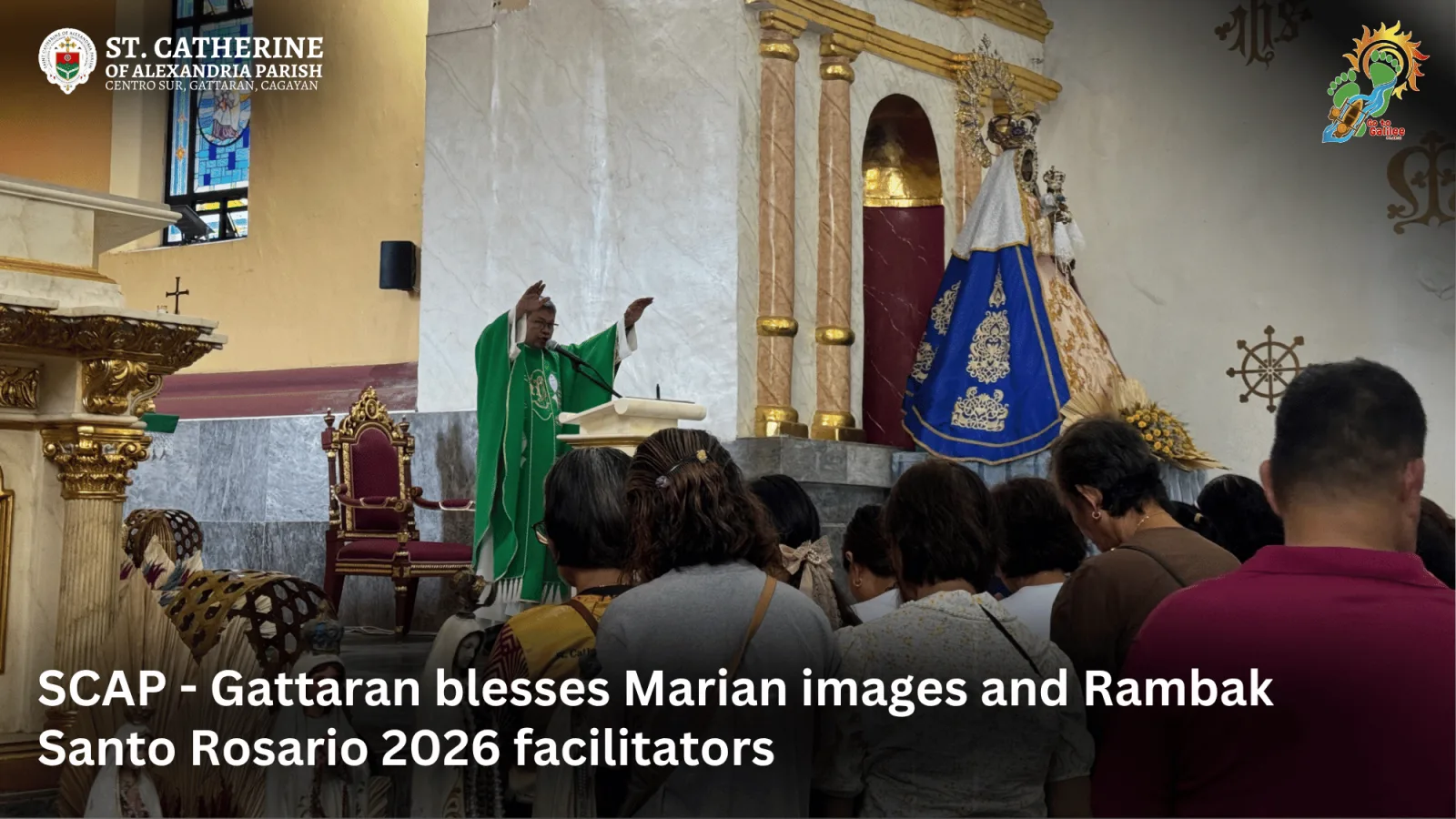 SCAP - Gattaran blesses Marian images and Rambak Santo Rosario 2026 facilitators