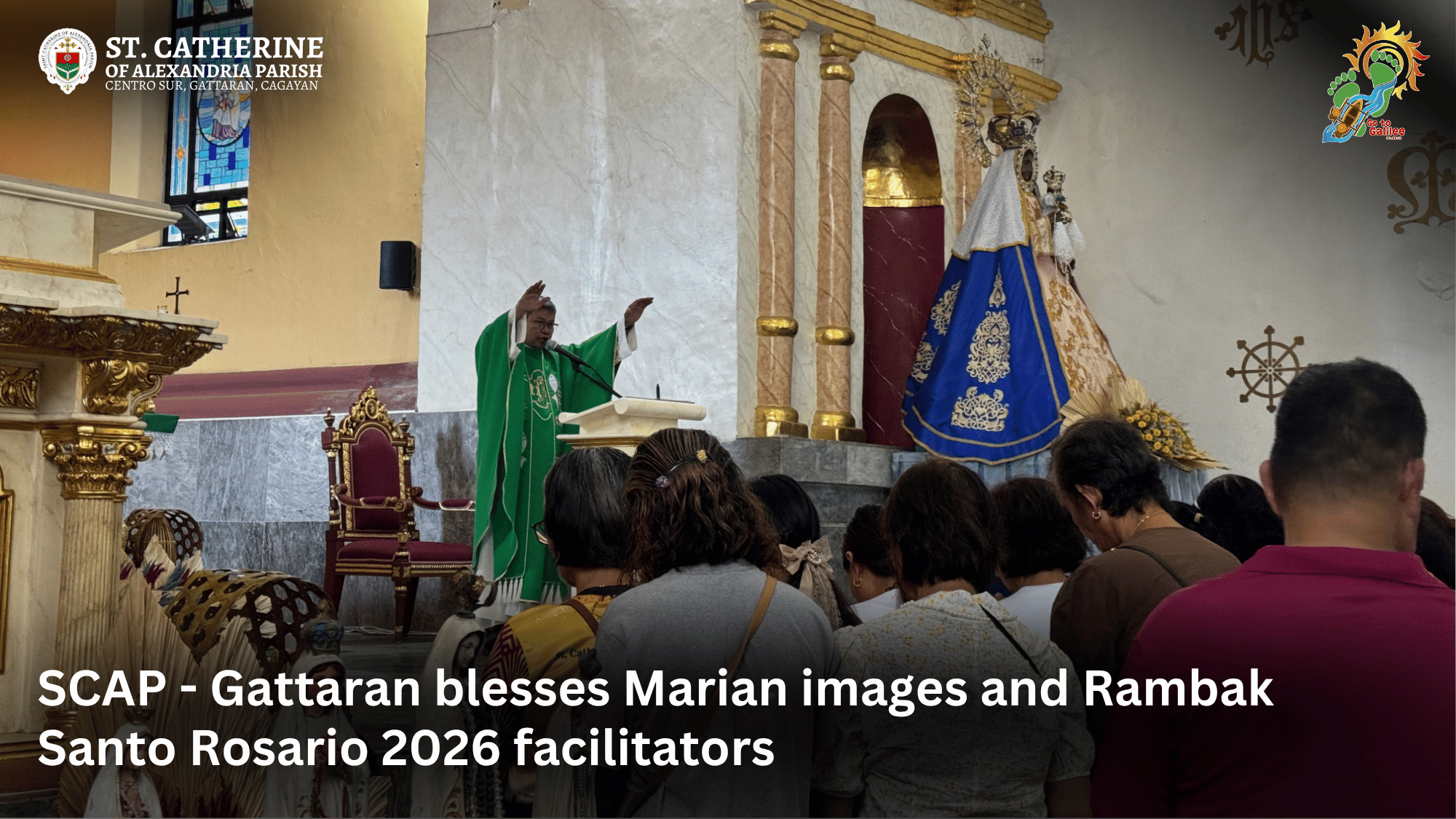SCAP - Gattaran blesses Marian images and Rambak Santo Rosario 2026 facilitators