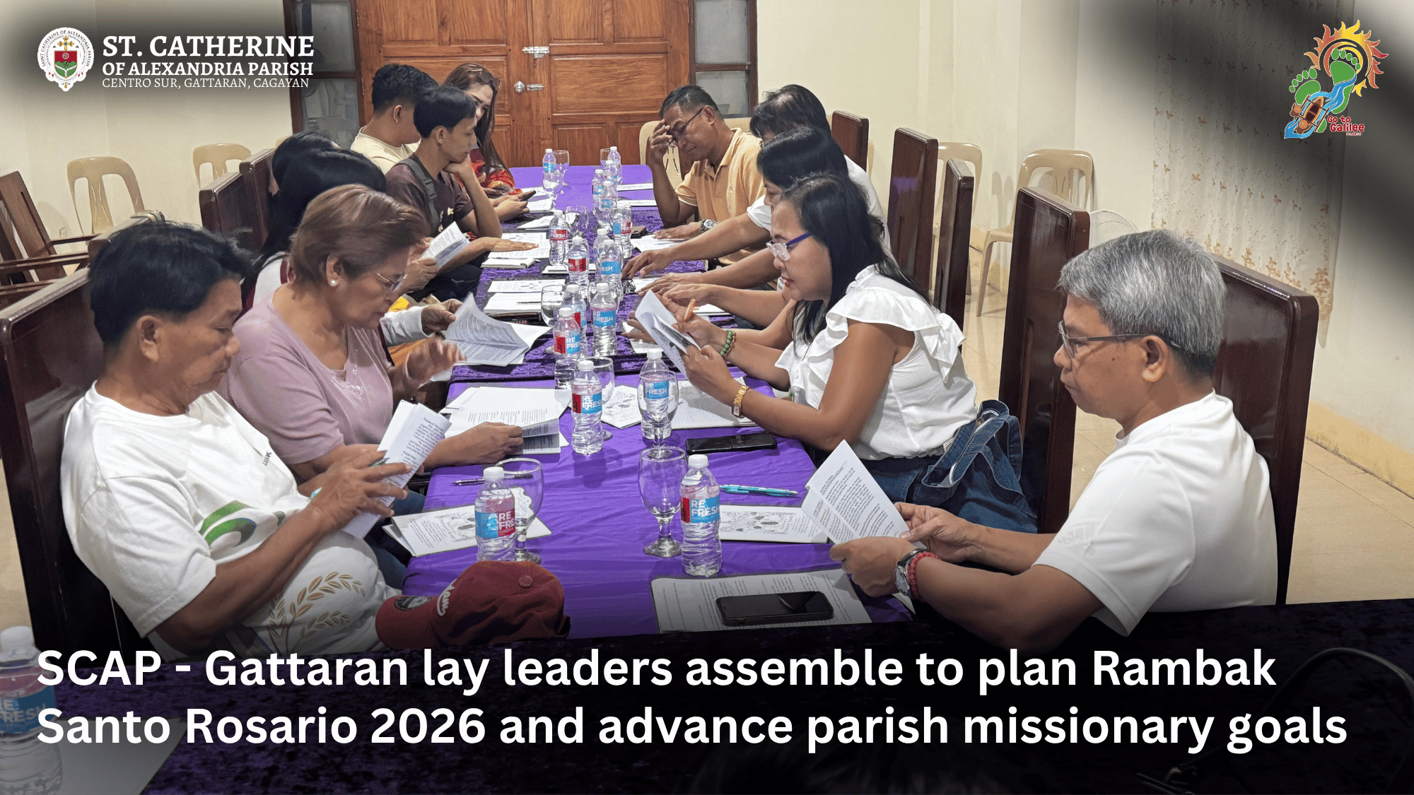 SCAP - Gattaran lay leaders assemble to plan Rambak Santo Rosario 2026 and advance parish missionary goals