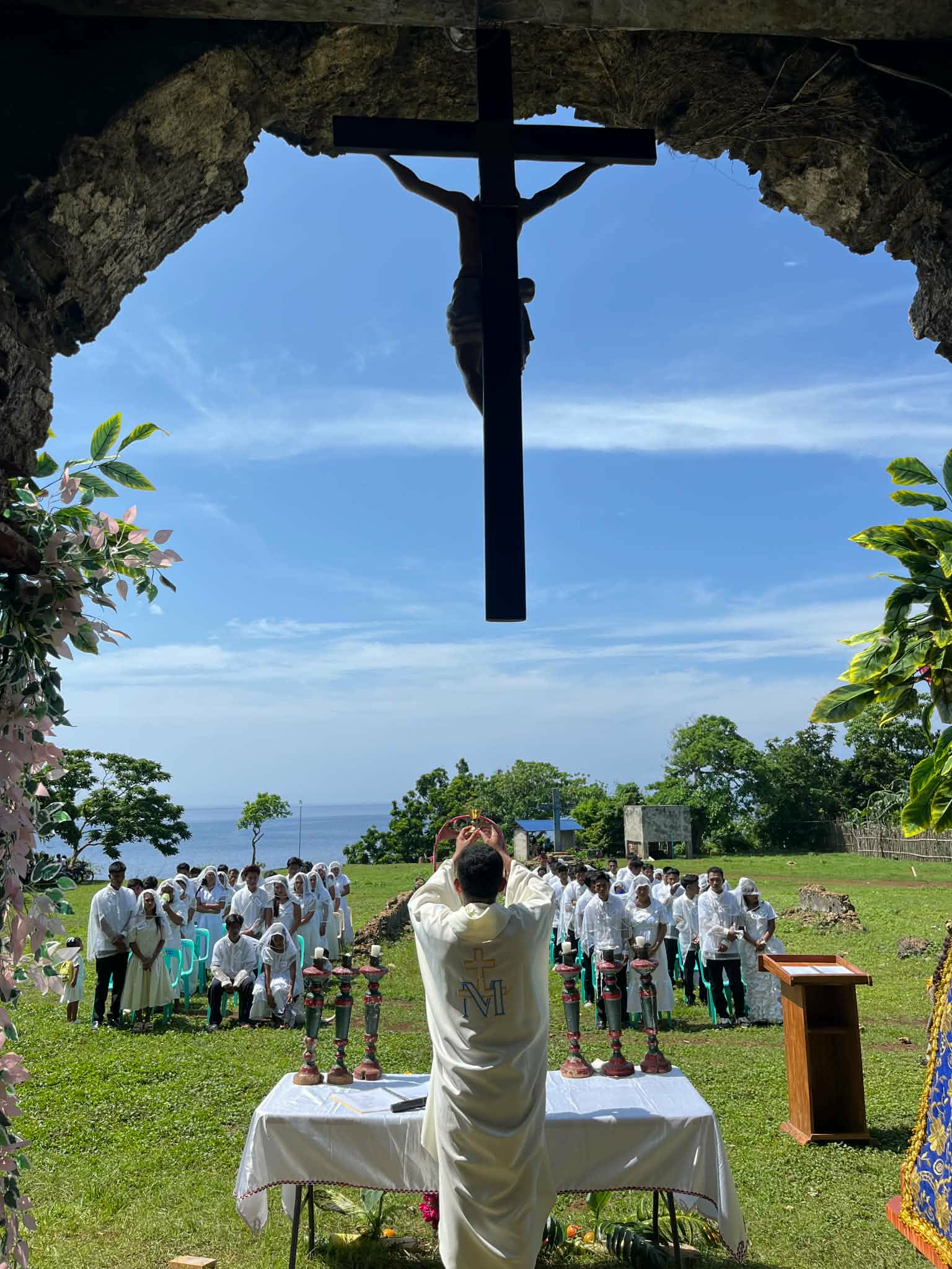 Bringing Christ and the Sacrament to Fuga Island