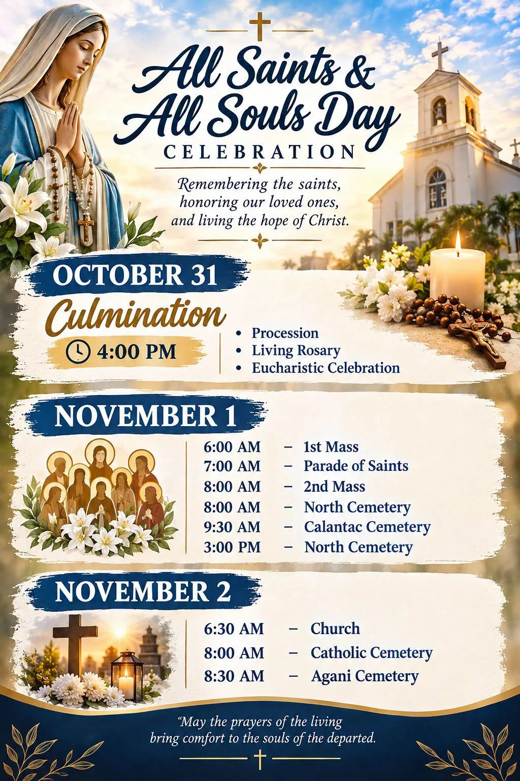 SCHEDULE OF ACTIVITIES